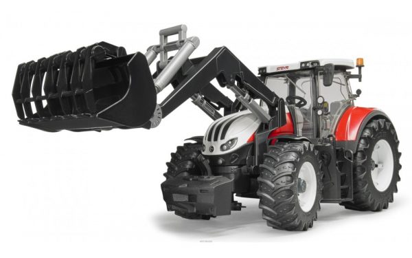 BRUDER 03181 Steyr 6300 Terrus CVT traktori etukuormaimella
