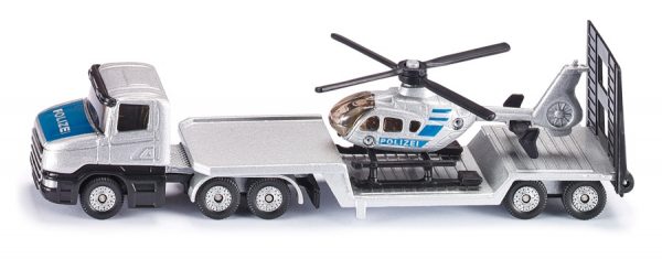 SIKU Scania Lavettirekka ja Poliisihelikopteri 1610