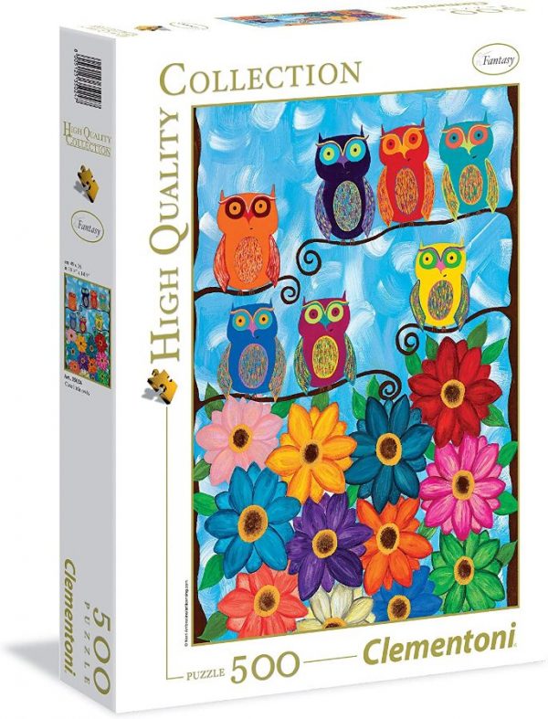 Cute little owls - Clementoni palapeli 500 palaa