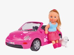 Evi LOVE VW Beetle -avoauto + nukke, Simba