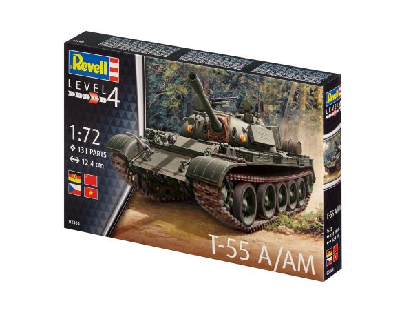 Revell plastic model T-55 A/AM 1:72
