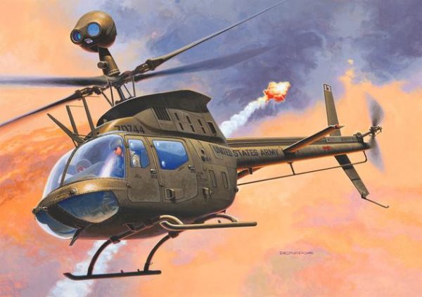 Revell plastic model Bell OH-58D Kiowa 1:72