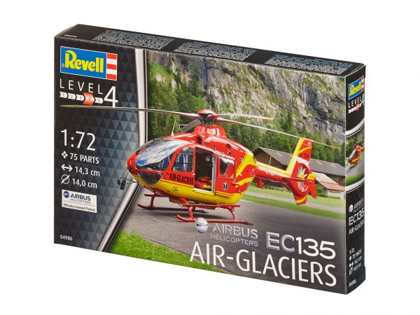 Revell plastic model Airbus Helicopters EC135 AIR-GLACIERS 1:72
