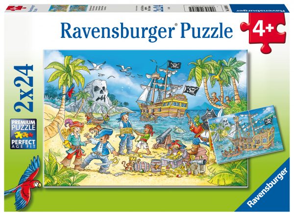 Merirosvot, palapeli 2x24 palaa, Ravensburger