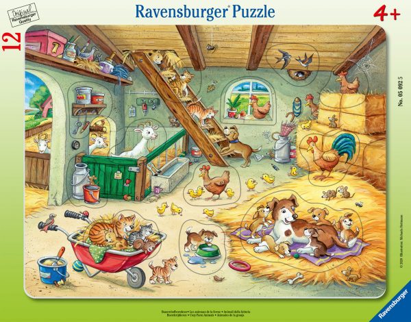 Ravensburger large plate puzzle 12 pc Animals on the Farm