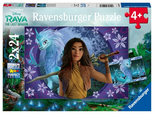 Raya ja viimeinen lohikäärme, palapeli 2x24 palaa, Ravensburger