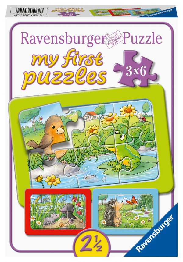 Uusia ystäviä, minun ensimmäinen palapeli 3x6 palaa, Ravensburger