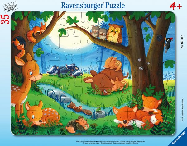 Ravensburger large plate puzzle 35 pcs Sleeping Animals