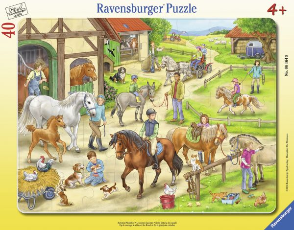 Ravensburger Frame Puzzle 40 pc Horse Farm