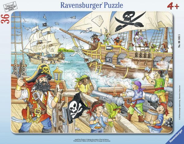 Ravensburger Frame Puzzle 36 pc Attack of Pirates