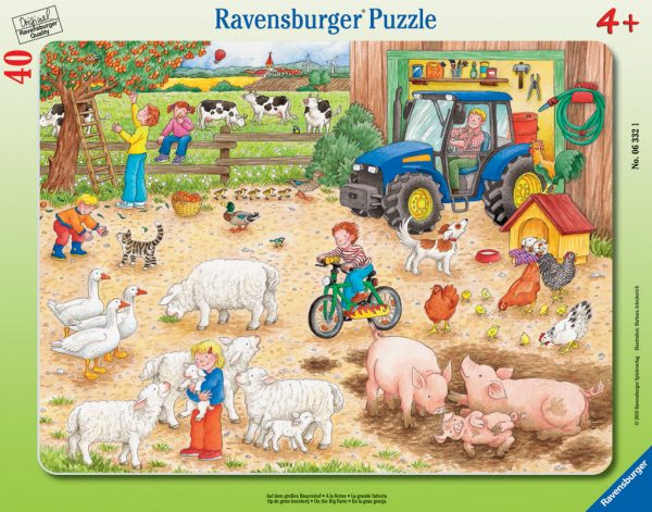 Ravensburger Frame Puzzle 40 pc In a big Farm