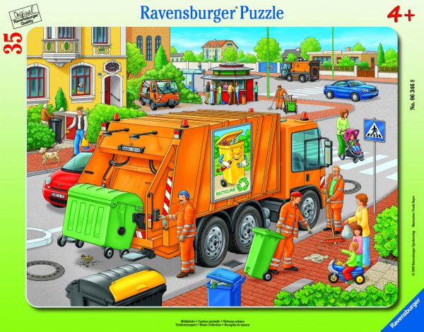 Ravensburger Frame Puzzle 35 pc Garbage Truck