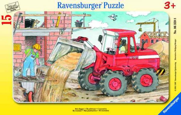 Ravensburger Frame Puzzle 15 pc My Excavator