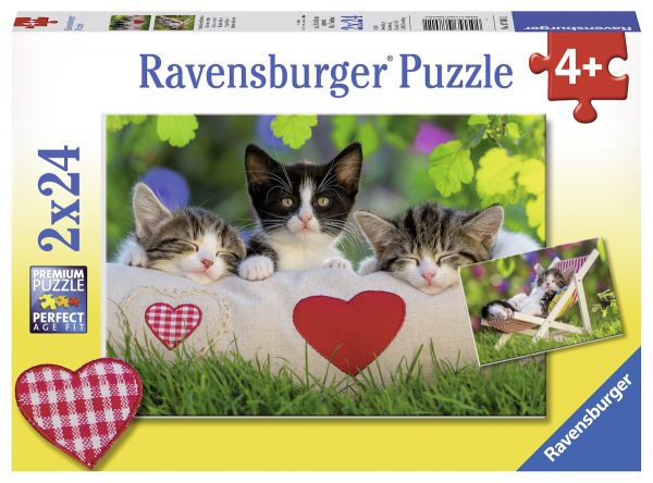 Kissat, palapeli 2x24 palaa, Ravensburger