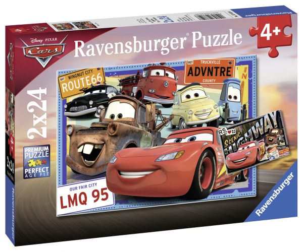 Ravensburger Puzzle 2x24 pc Disney Two Cars