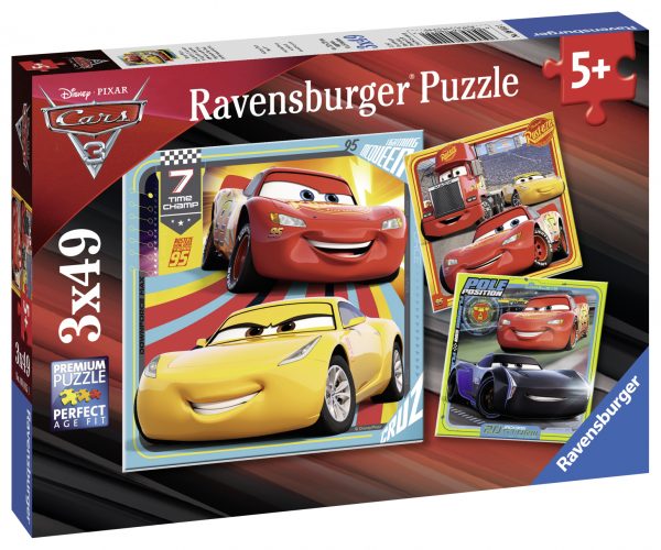 Autot 3, palapeli 3x49 palaa, Ravensburger