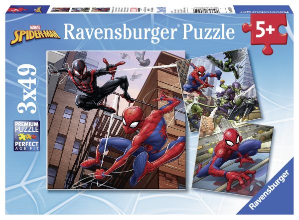 Spiderman, palapeli 3x49 palaa, Ravensburger