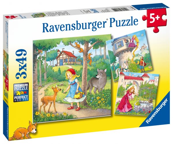 Rapunzel, palapeli 3x49 palaa, Ravensburger