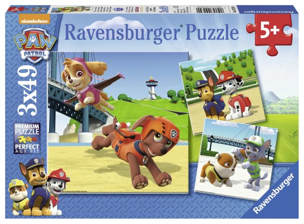 Paw Patrol, palapeli  3x49 palaa, Ravensburger