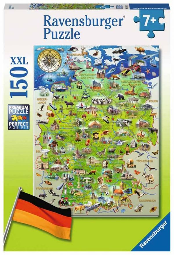 My Map of Germany palapeli, 150 palaa Ravensburger