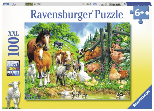 Eläinten kokoontuminen, palapeli, 100 palaa Ravensburger