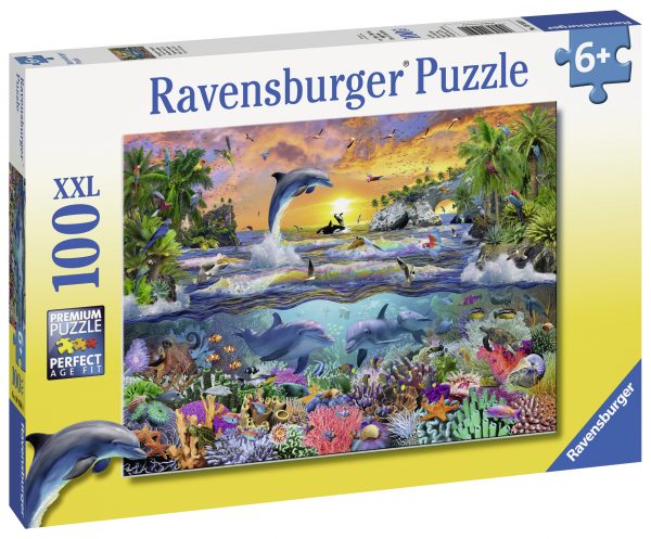 Tropical Paradise palapeli, 100 palaa Ravensburger