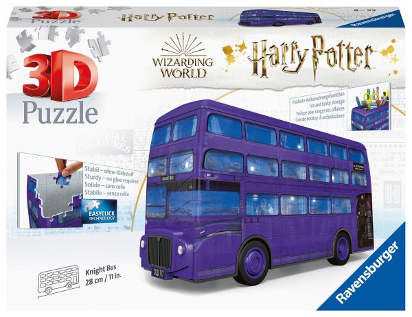 Harry Potter bussi, 3D palapeli kynäpurkki,162 palaa, Ravensburger