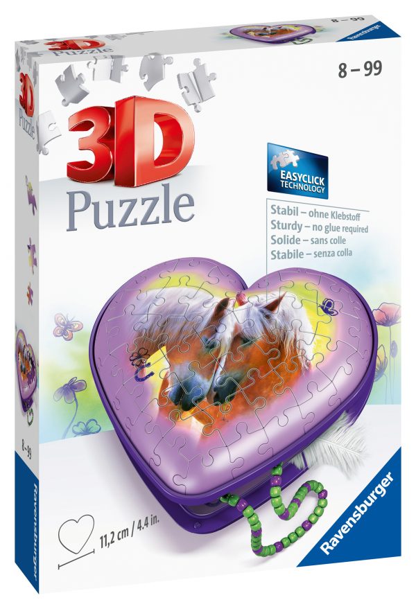 Hevonen korurasia, 3D palapeli 54 palaa, Ravensburger