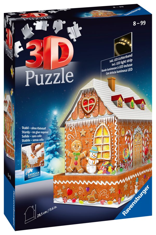 Piparkakkutalo, 3D palapeli 108 palaa, Ravensburger