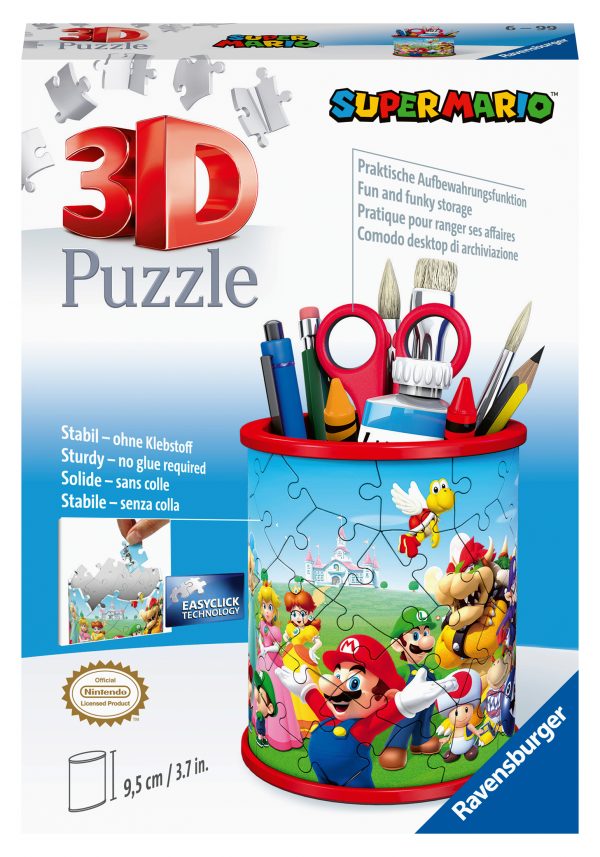 Super Mario kynäpurkki, 3D palapeli 54 palaa, Ravensburger