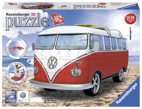 Volkswagen Camper Van 3D, 162 palaa Ravensburger