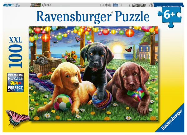 Puppy Picnic, 100 palaa Ravensburger palapeli