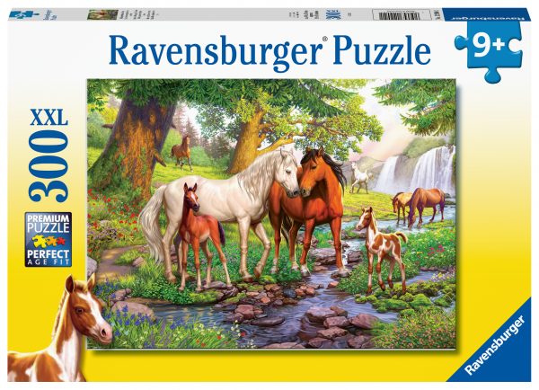 Horses by the Stream palapeli, 300 palaa Ravensburger