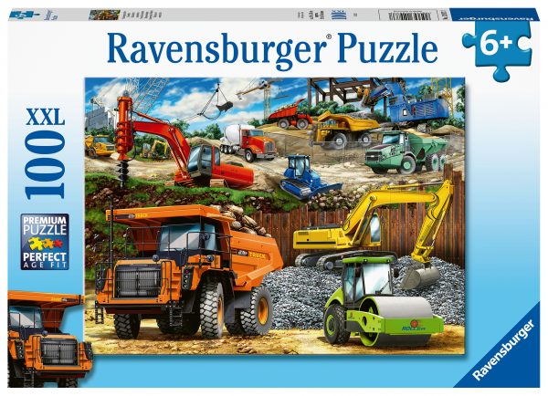 Construction machinery, 100 palaa Ravensburger