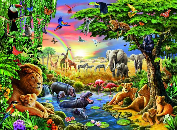 At the Watering Hole palapeli, 300 palaa Ravensburger