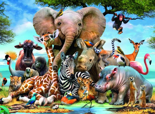 African Friends XXL palapeli, 300 palaa Ravensburger