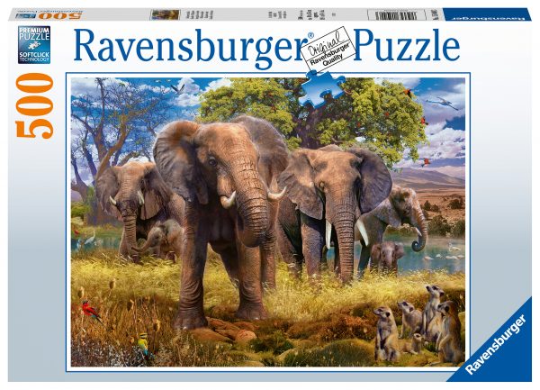 Elephant Family 500 palaa palapeli, Ravensburger