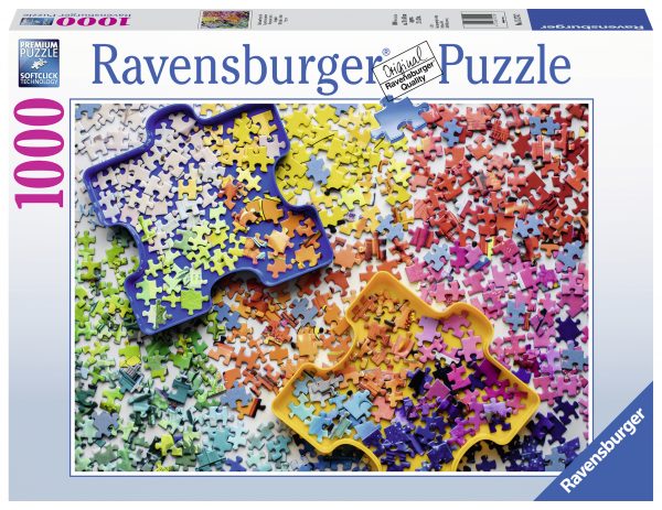 Colourful Puzzle Pieces 1000 p. palapeli, Ravensburger