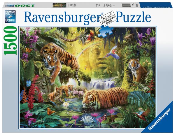 Ravensburger Puzzle 1500 pc Tranquil Tigers
