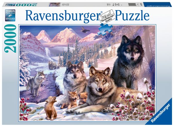 Wolves in the Snow 2000 palaa palapeli, Ravensburger