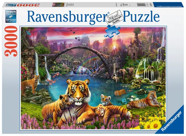 Tiikeri paratiisilaguunissa, palapeli 3000 palaa, Ravensburger