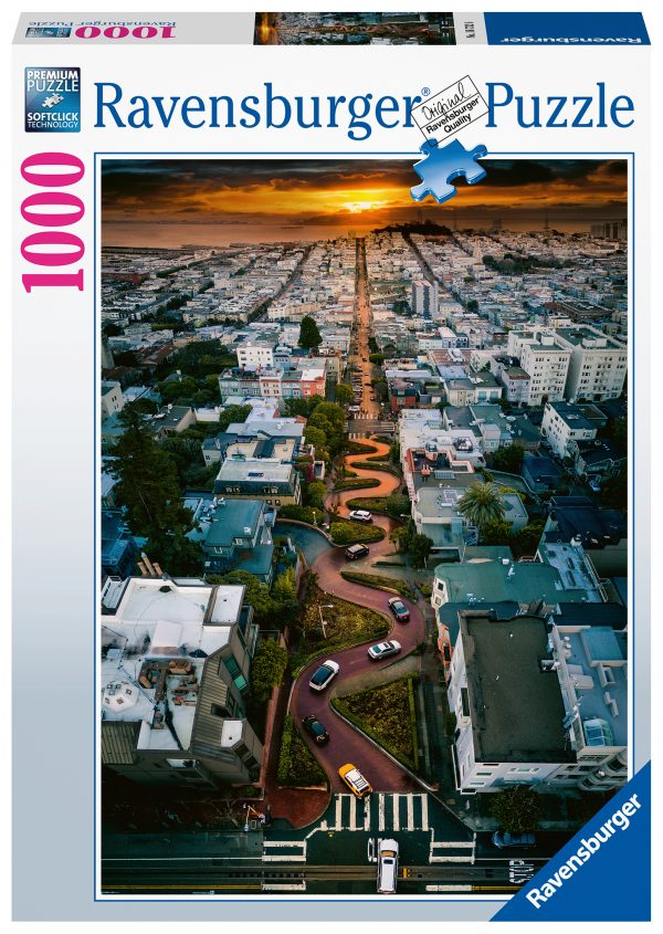 San Francisco Lombard Street 1000 p. palapeli, Ravensburger