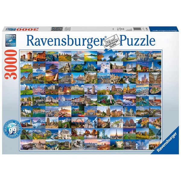 Euroopan kauneimmat paikat, palapeli 3000 palaa, Ravensburger