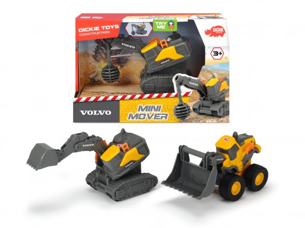 Simba Volvo mini construction vehicle, 3 different