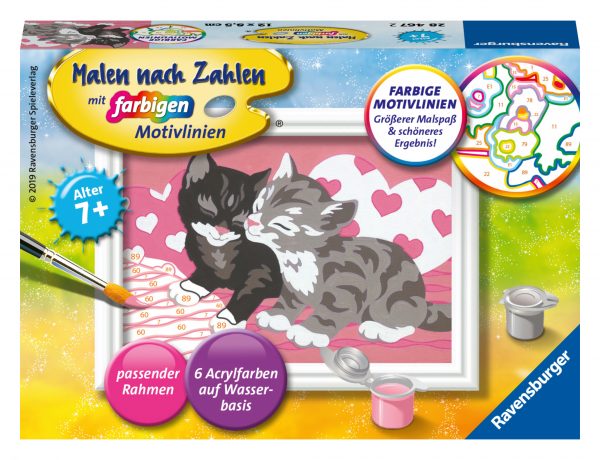 Ravensburger Maalaa numeroiden mukaan "Söpöt kissat"