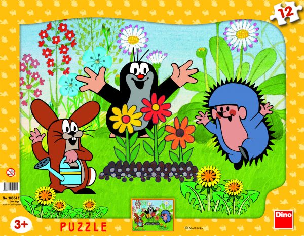 Dino Frame Puzzle 12 pc, The Mole Gardener