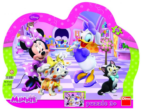 Dino Frame Puzzle silhouette 25 pc, Disney Minnie