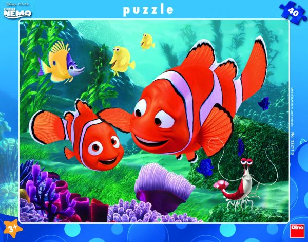 Dino Frame Puzzle 40 pc big, Disney Finding Nemo