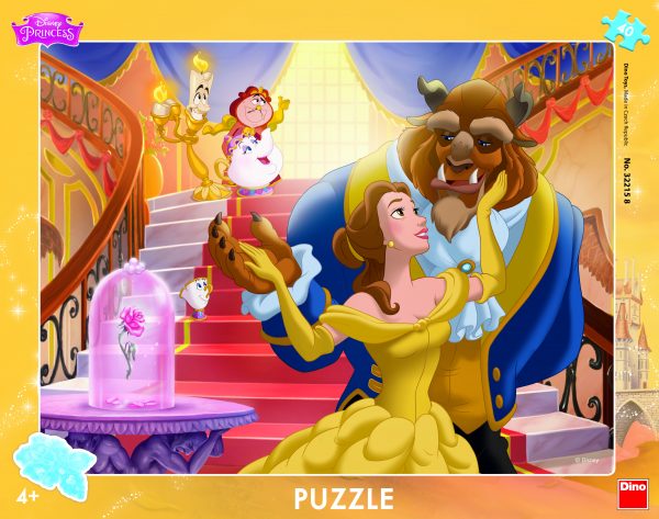 Dino Frame Puzzle 40 pc big, Disney The Beauty and the Beast