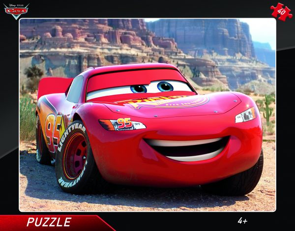 Dino Frame Puzzle 40 pc big, Disney Cars